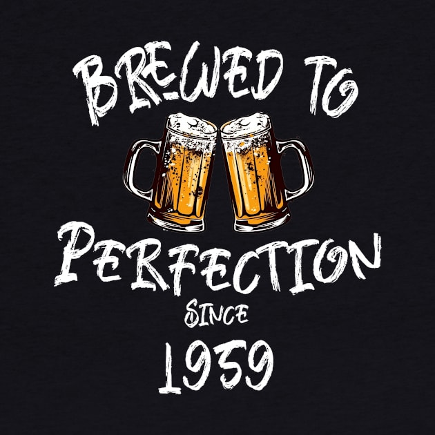 Brewed to Perfection, Personalized Birth Year T-shirt, Birthday Custom Shirt, Birthday Gift, Tee by Alpha Omega Expression